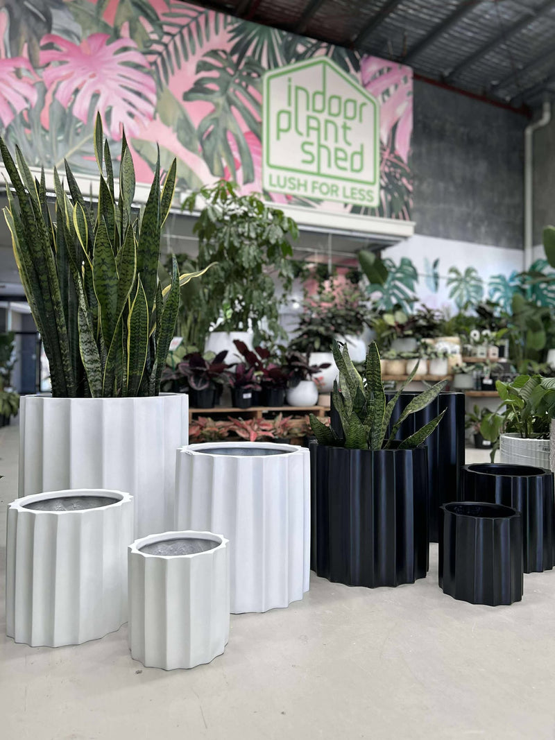 SAT Ribbed Cylinder Pot