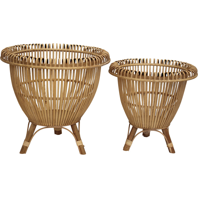 HAVA Rattan Pot & Stand